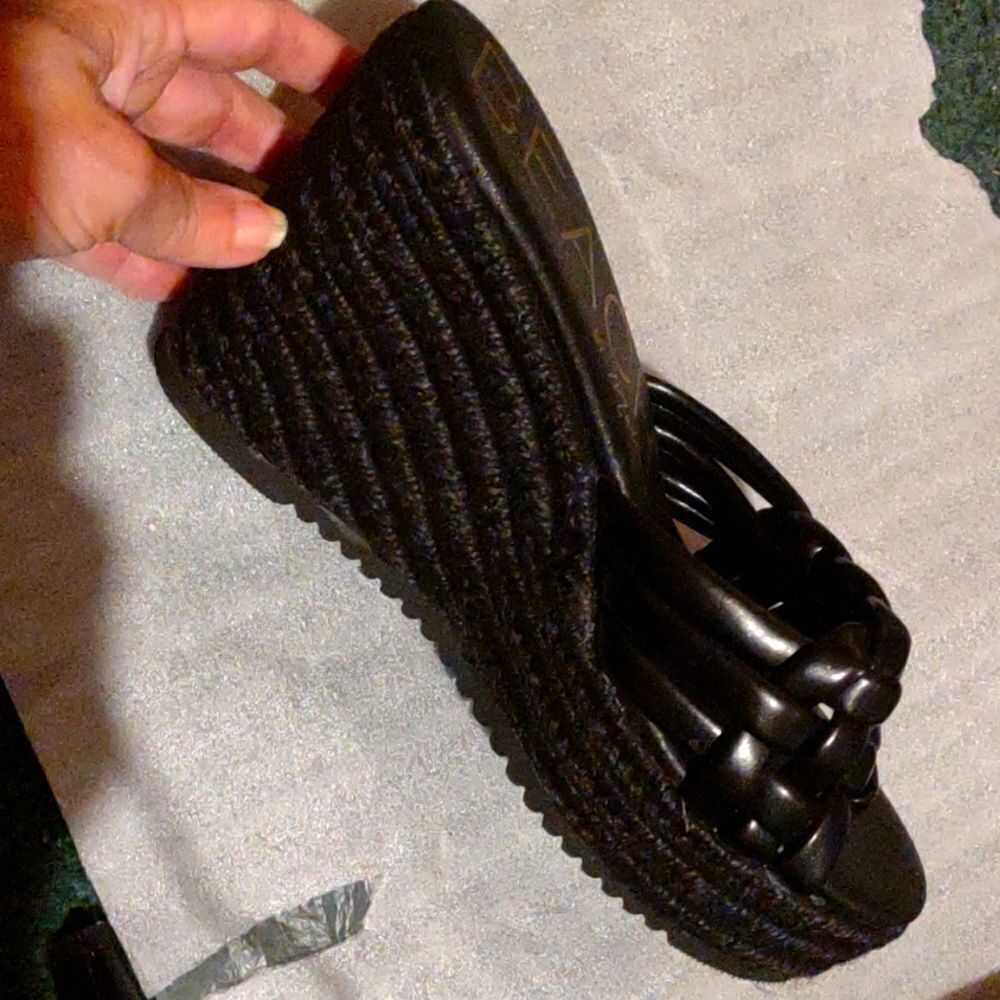 👍 Matisse Braided Platform Sandals. Size 9. A6